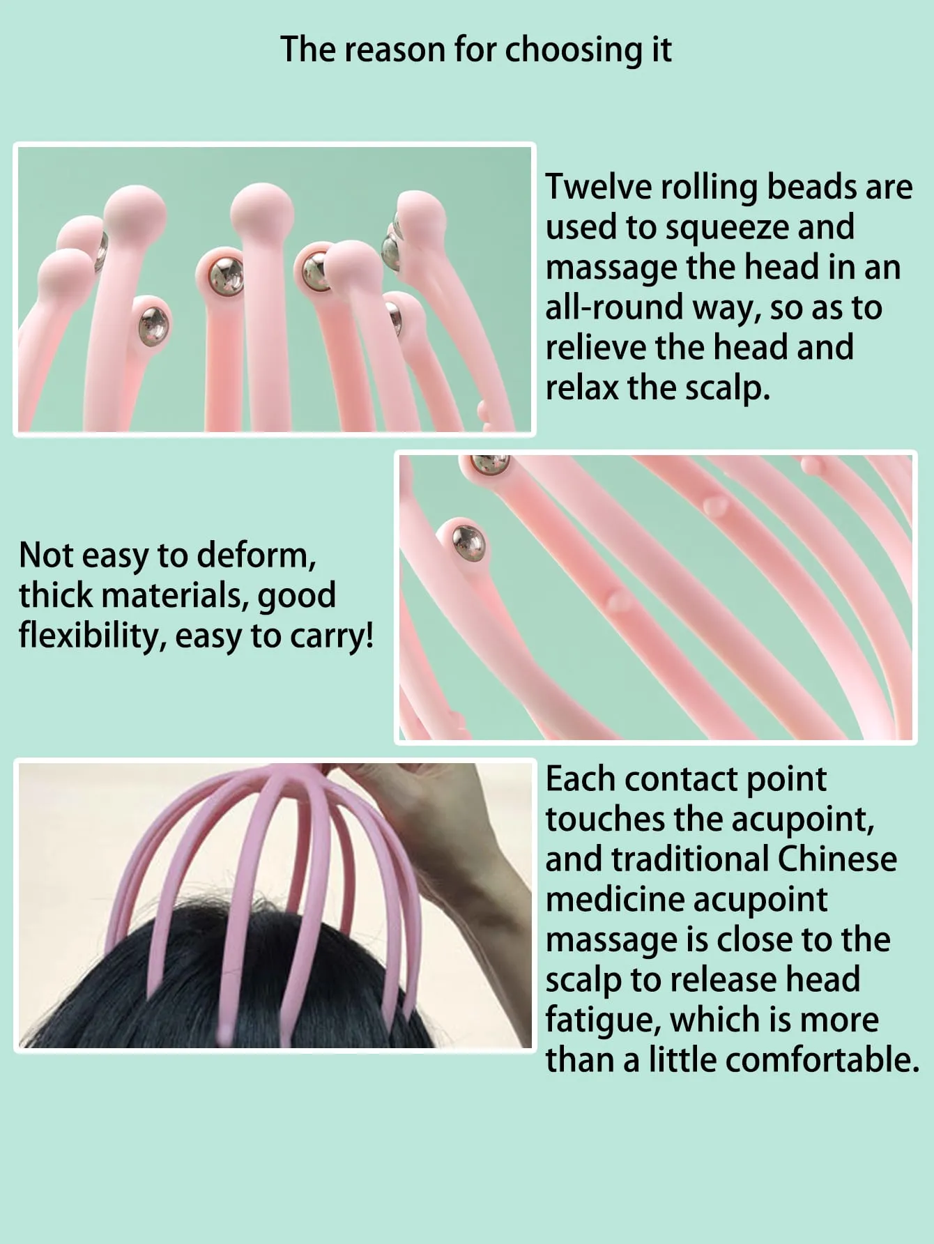 1pc Head Massage Tool