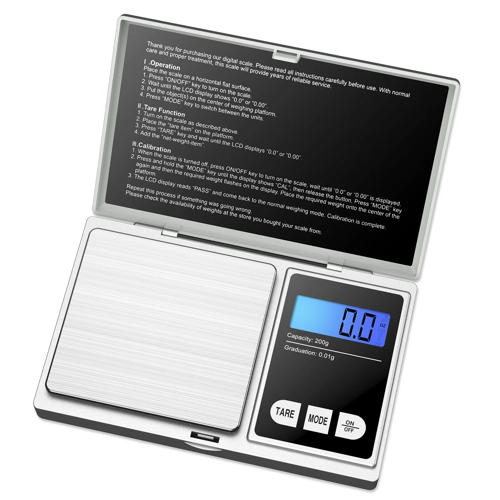 500/0.01g   200g/0.01g LCD Digital Scales | 2 Sizes & Colours