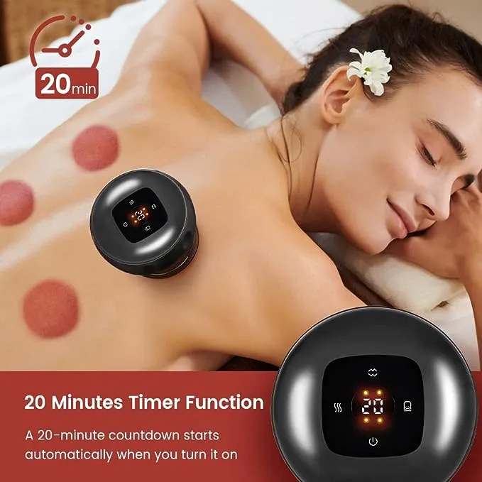 6 Levels Electric Cupping Therapy Massager | Adjustable, Portable, Rechargeable
