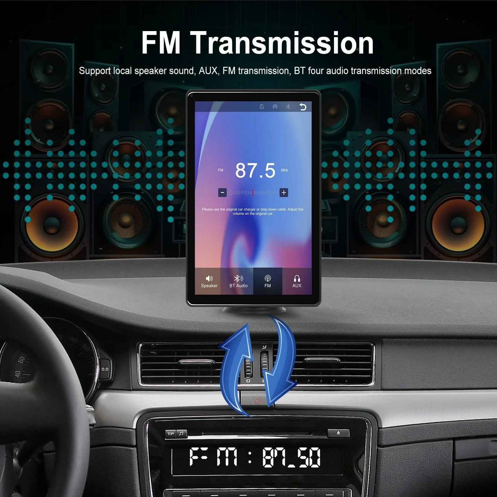 8 Inch Full Touch Car Screen Player - Horizontal / Vertical Carplay / Android Auto