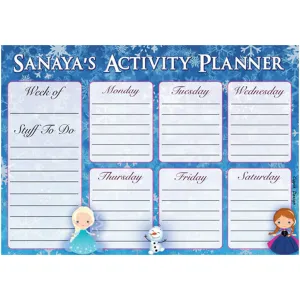 Activity Planner, Set of 50<br/>Snowflake