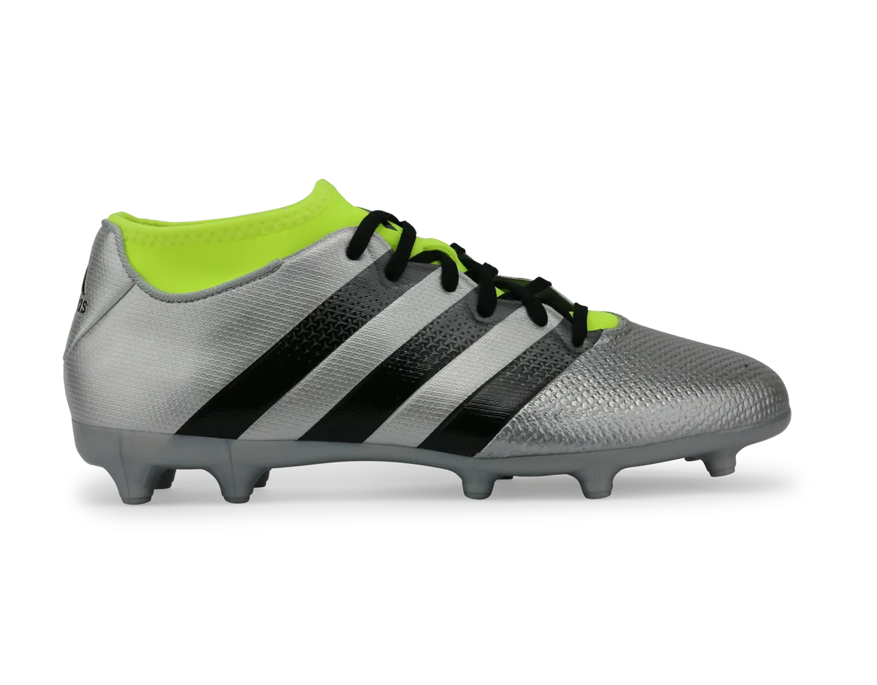 adidas Men's ACE 16.3 Primemesh FG/AG Silver Metalic/Core Black/Solar Yellow
