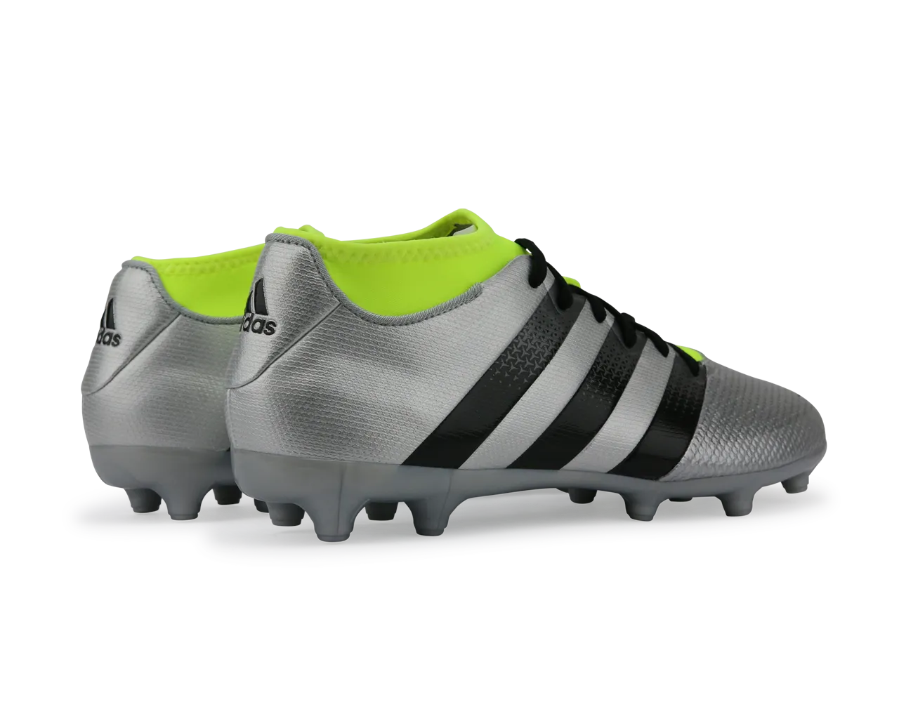 adidas Men's ACE 16.3 Primemesh FG/AG Silver Metalic/Core Black/Solar Yellow