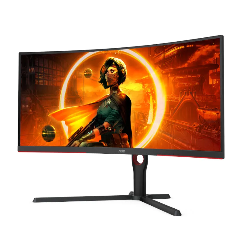 Aoc Monitor G3 34Inch Curved Wqhd 3440X1440 165Hz 1 Ms | Hdmi | Dp | Has | Freesync