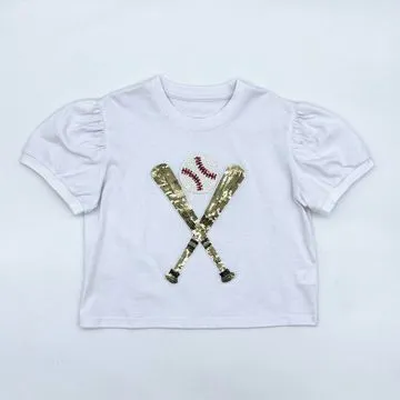 Baseball-Bats-Puff-Sleeve-Top