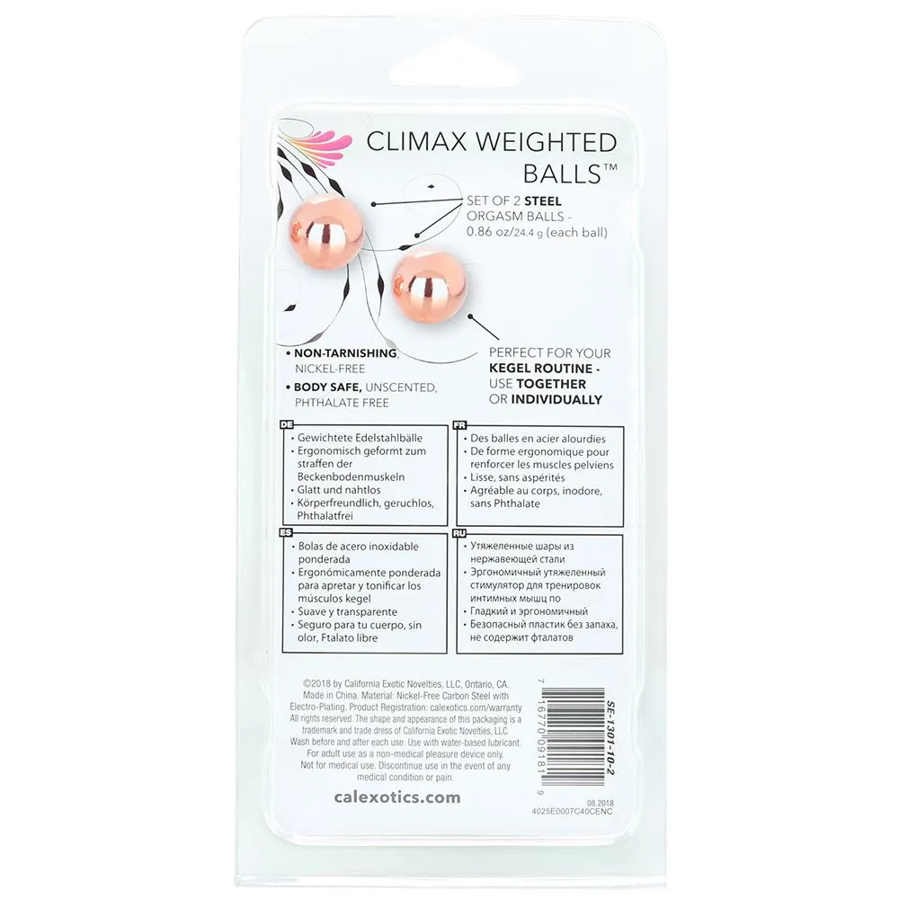 Climax Weighted Steel Balls
