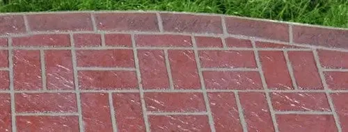 Concrete Stencil Border Header - Edge Brick