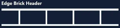 Concrete Stencil Border Header - Edge Brick