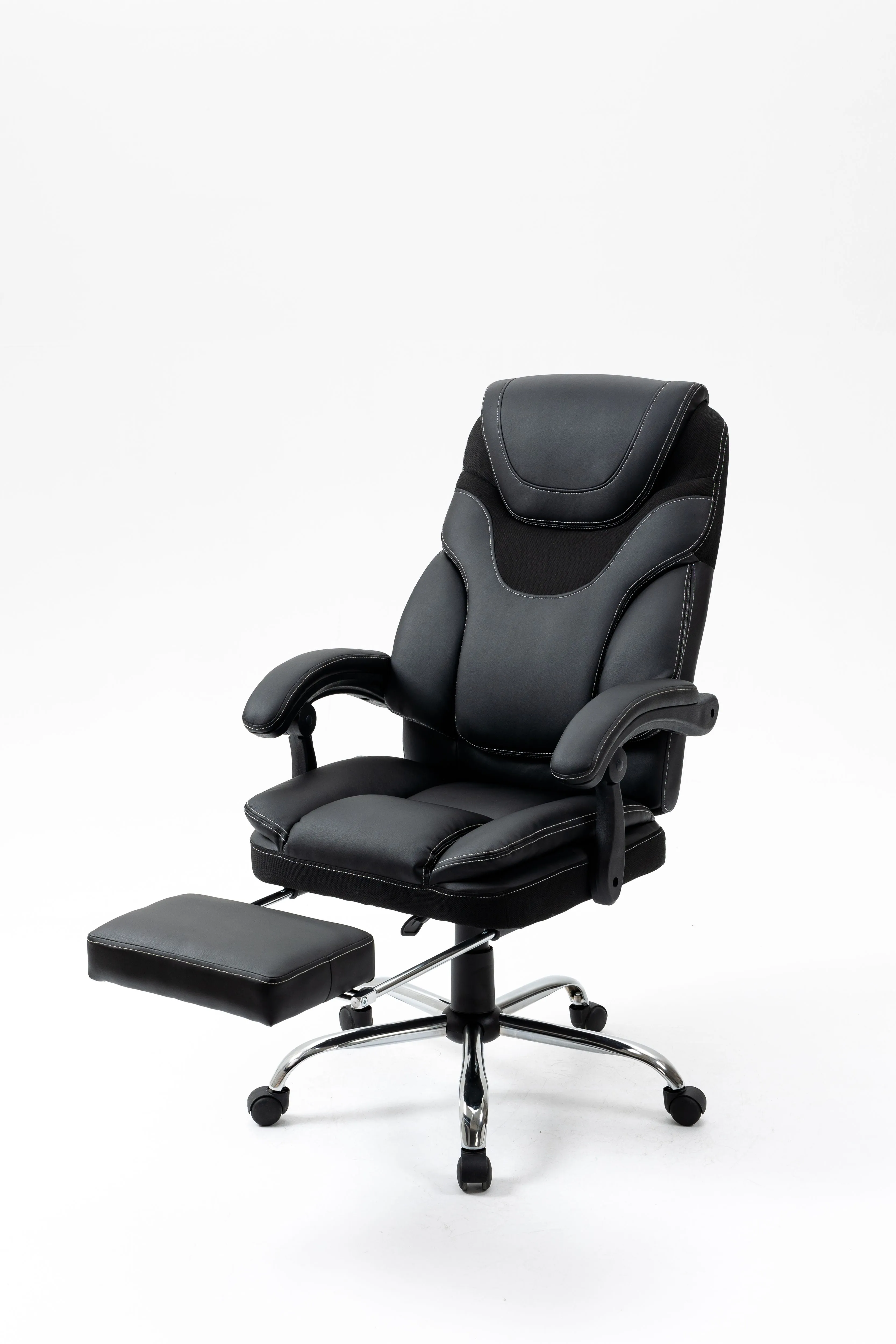 Couch.com Massage Reclining Office Chair With Footrest, High Back Computer Chair Home Desk Ergonomic Executive Office Chair With Armrests, Adjustable Height Black, Adjustable, Durable Design by Couch.com