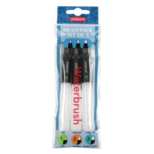 Derwent Watercolor Brush Pack of 3