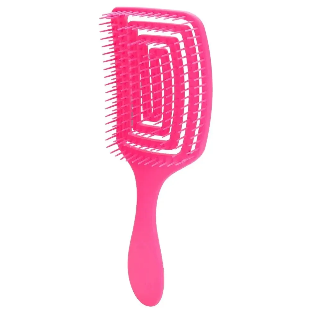 Detangling Hair Brush for Women Bristle Nylon Wet Massage Comb for Curly Hair Salon Styling Tool