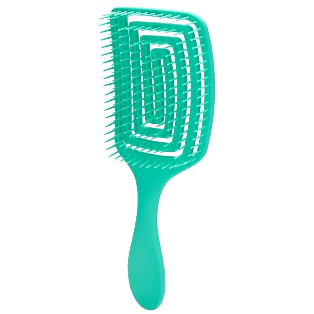 Detangling Hair Brush for Women Bristle Nylon Wet Massage Comb for Curly Hair Salon Styling Tool
