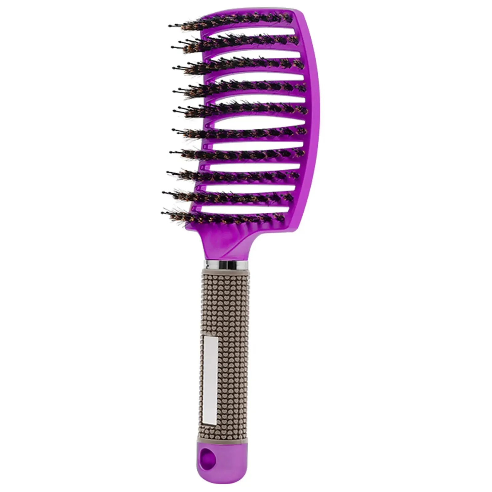 Detangling Hair Brush for Women Bristle Nylon Wet Massage Comb for Curly Hair Salon Styling Tool
