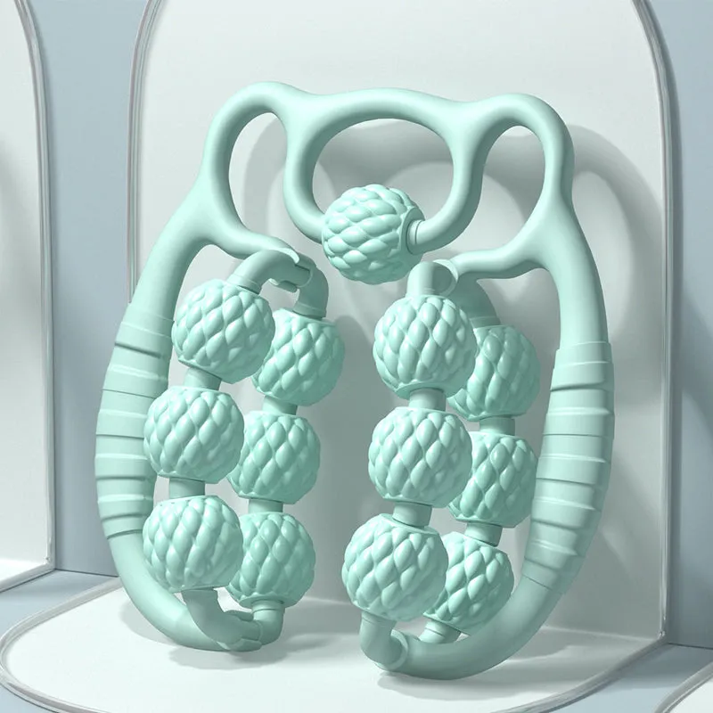 Double Row Roller Leg Clamp Massager
