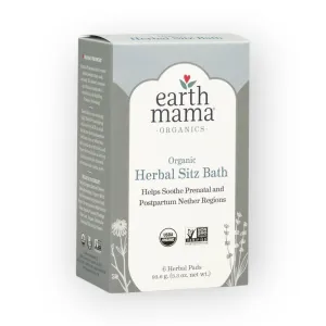 Earth Mama Organic Herbal Sitz Bath - 6 Pads, 3.3 oz/93.6g