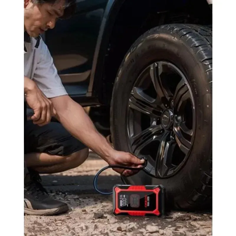 GOOLOO A3 3000A Portable Car Jump Starter & Air Compressor with 5-in-1 Functionality