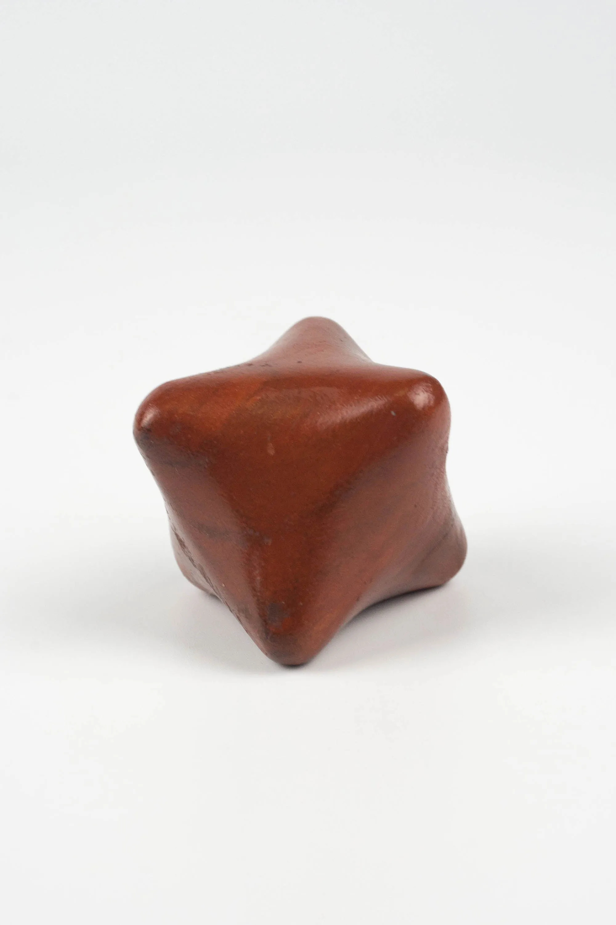Hand Crafted Wood Cube Shape Hand Massage Squeezer