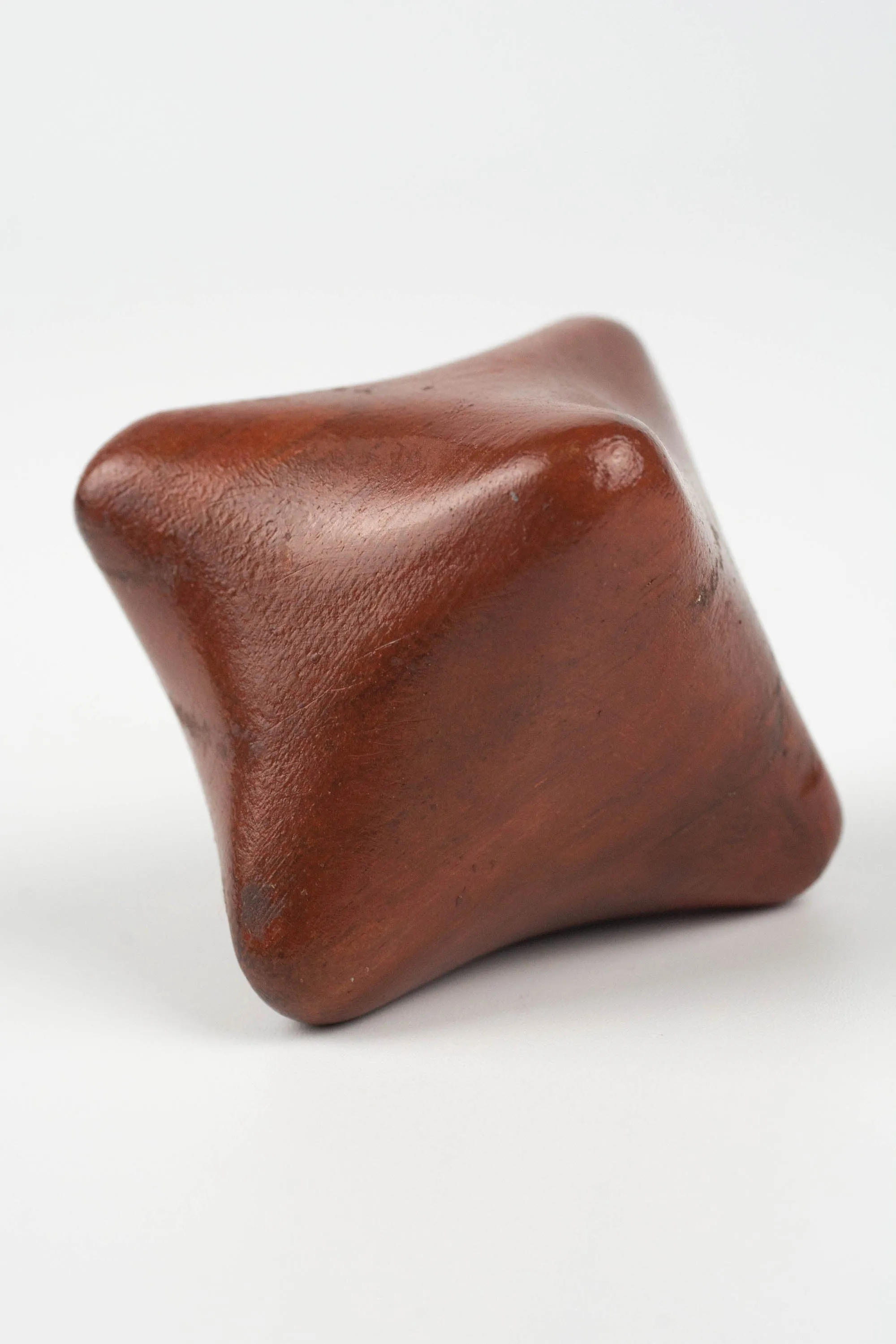 Hand Crafted Wood Cube Shape Hand Massage Squeezer