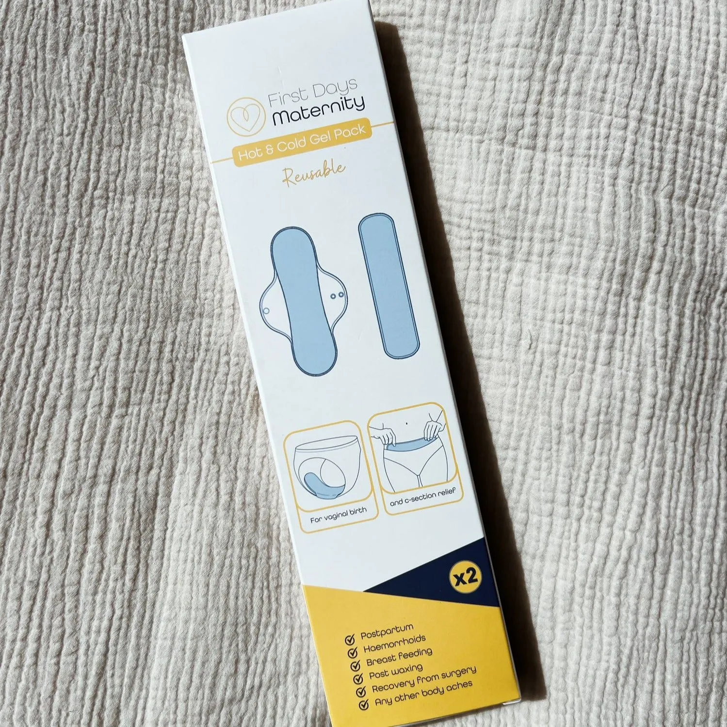 Hot & cold gel packs - Reusable - Pack of 2