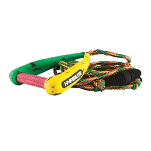 Hyperlite 25' Pro Surf Rope w/ Handle Rasta