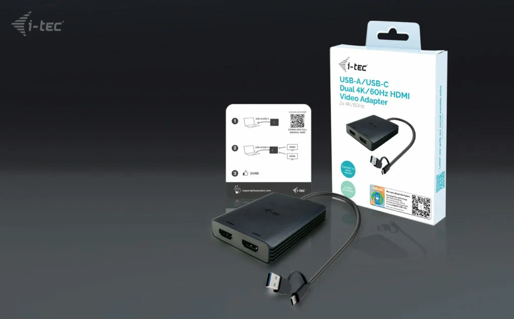 I-Tec Usb-A/C 2X Hdmi Adapter
