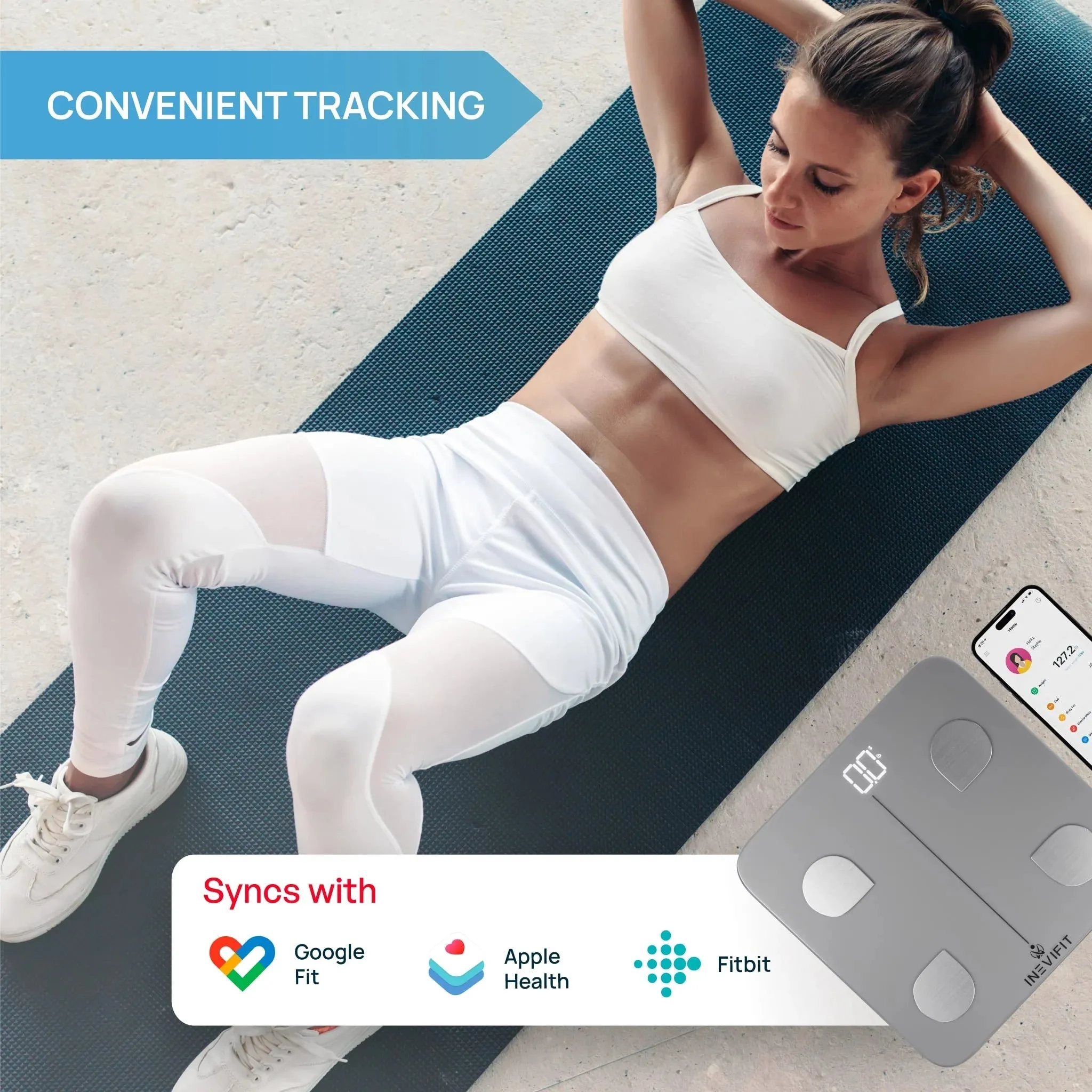 INEVIFIT Bluetooth Digital Smart Body Fat Scale I-BF003