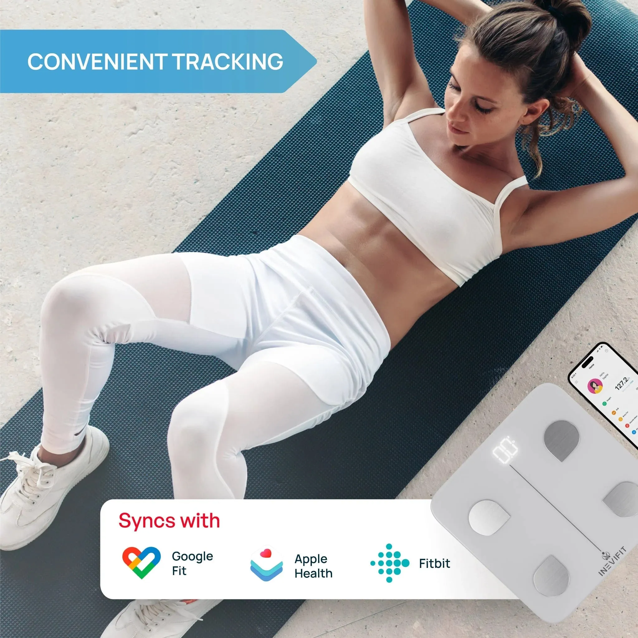 INEVIFIT Bluetooth Digital Smart Body Fat Scale I-BF003