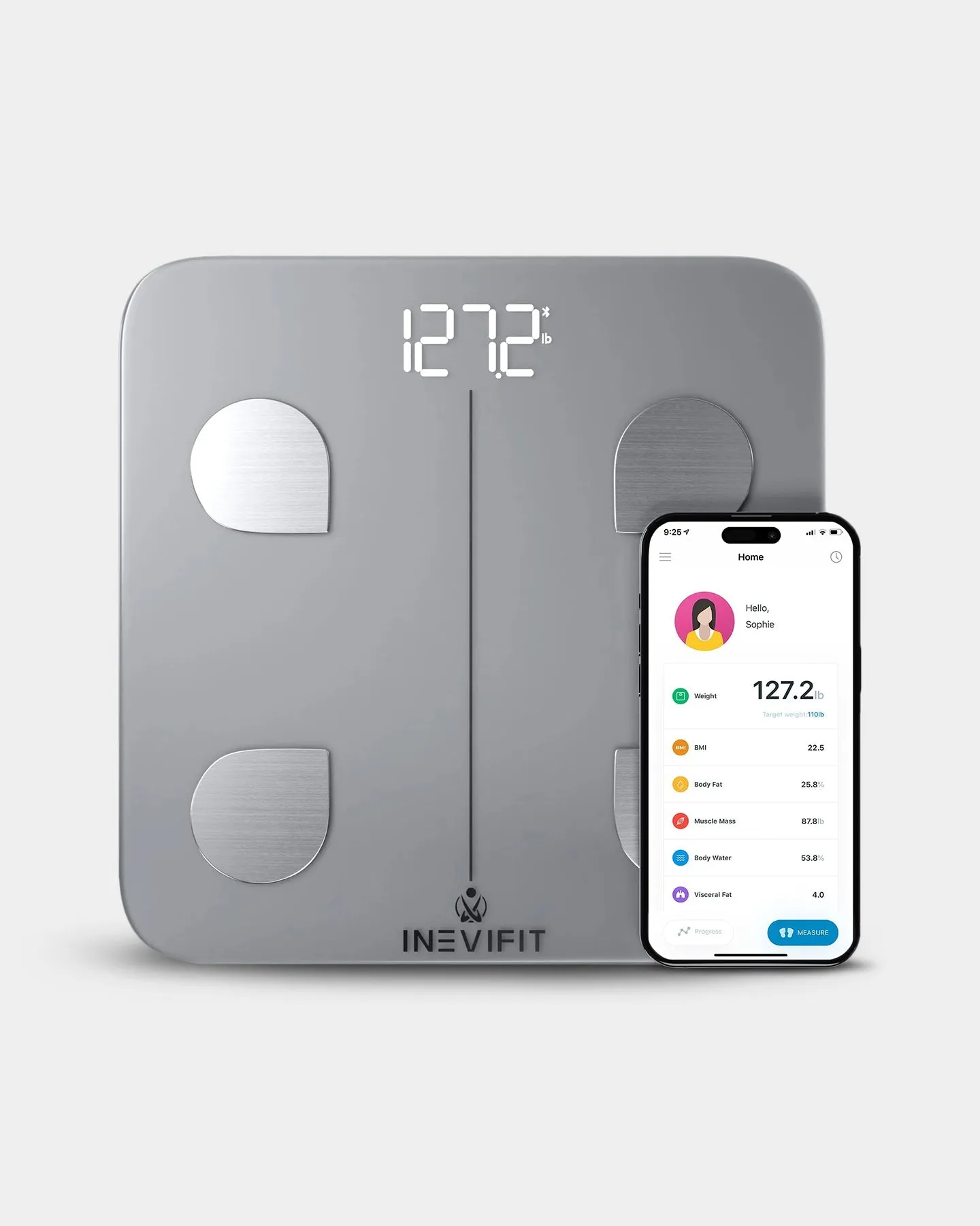 INEVIFIT Bluetooth Digital Smart Body Fat Scale I-BF003