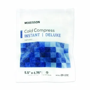 Instant Cold Pack McKesson Deluxe General Purpose Small 5-1/2 X 6-3/4 Inch Soft Cloth Disposable Count of 24 By McKesson