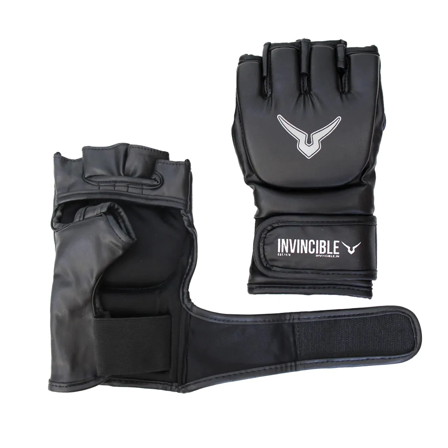 Invincible Beginner's MMA Combat Gloves, Black