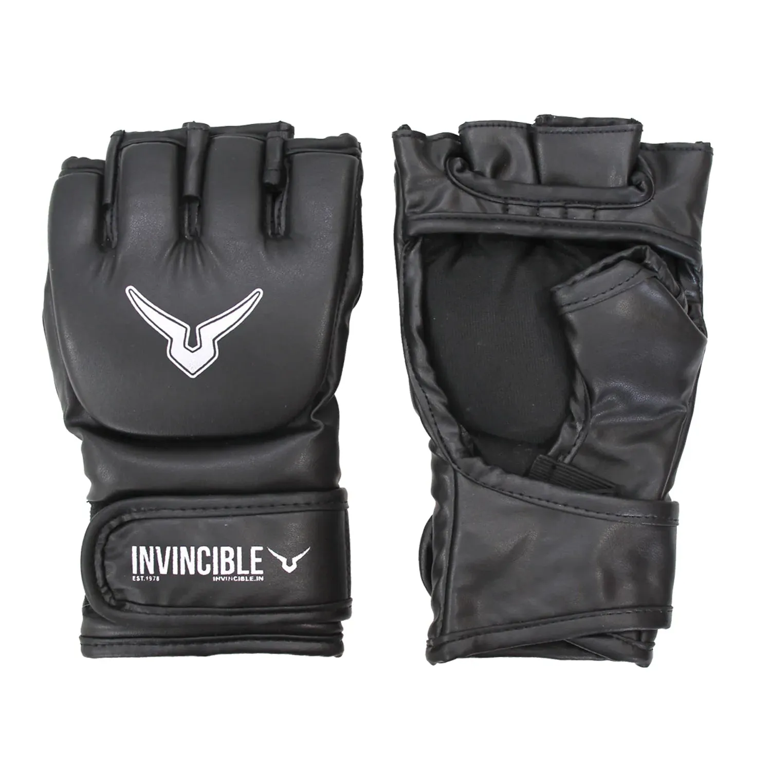 Invincible Beginner's MMA Combat Gloves, Black