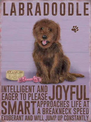 Labradoodle Brown Sign