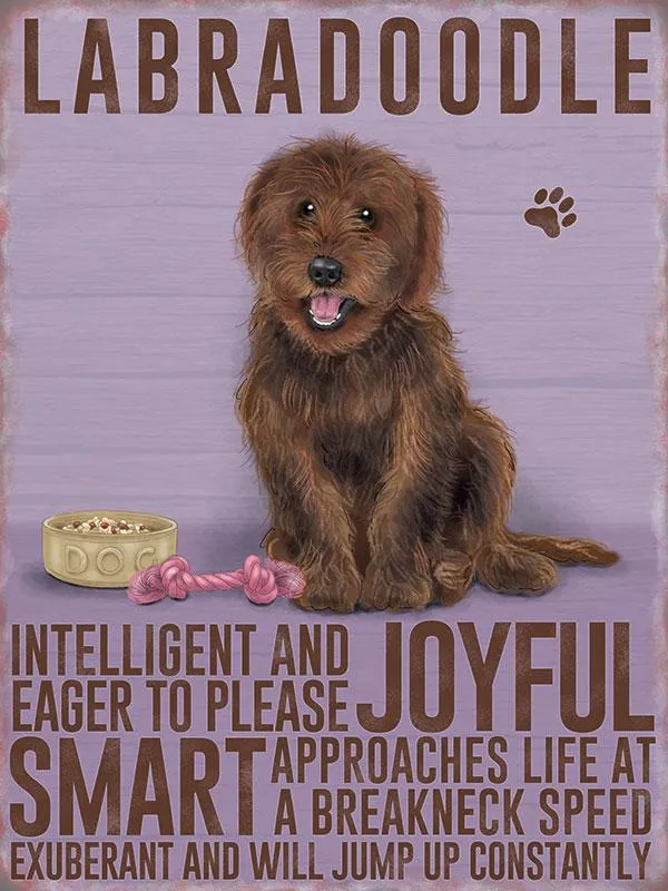 Labradoodle Brown Sign