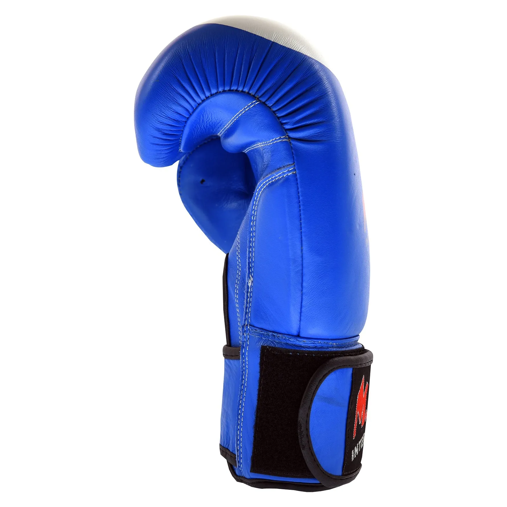 MAR-107A | Blue Genuine Cowhide Leather Boxing/Kickboxing Gloves