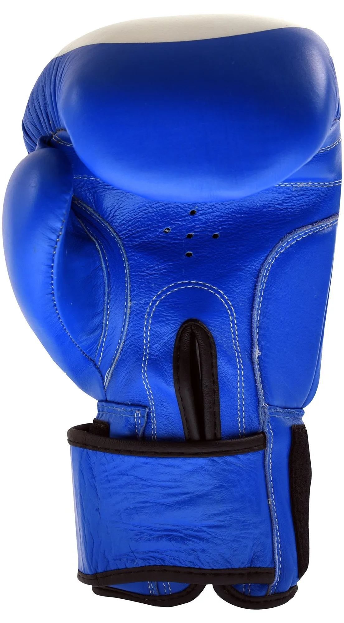 MAR-107A | Blue Genuine Cowhide Leather Boxing/Kickboxing Gloves