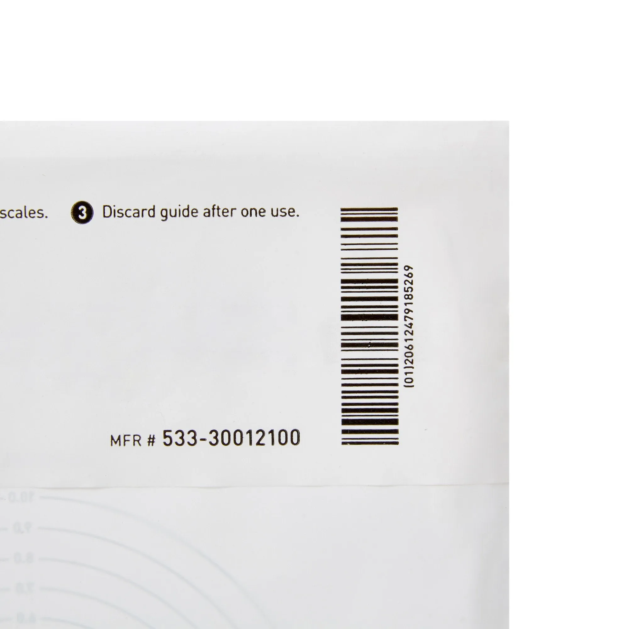 McKesson Nonsterile Plastic Wound Measuring Guide, 5 x 7 Inch