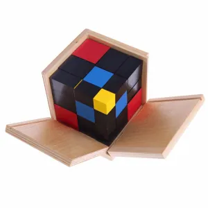 Montessori Early Learning Educational Toys Trinomial wooden cube preschool education for toddlers learning toys great gift