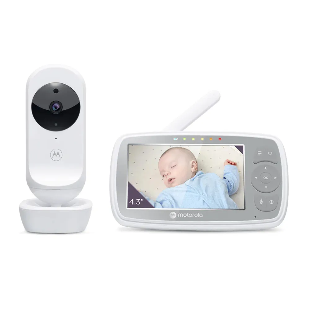 Motorola Connect 4.3" Wifi Baby Video Monitor   Bonus Mobi 2in1 Thermometer