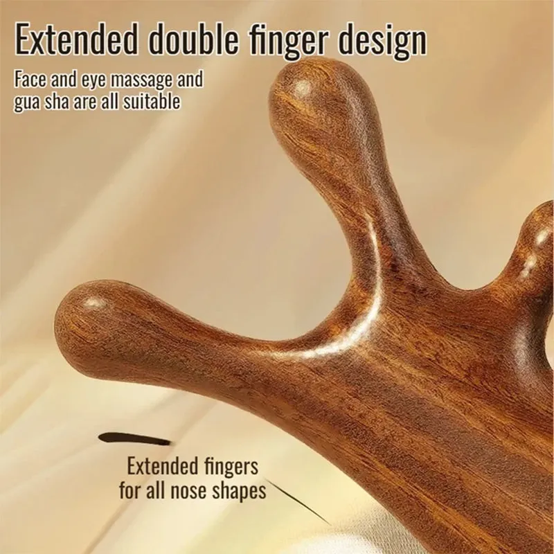 New Year Specials4-in-1 Wooden Scalp Massage Comb Gua Sha Tool