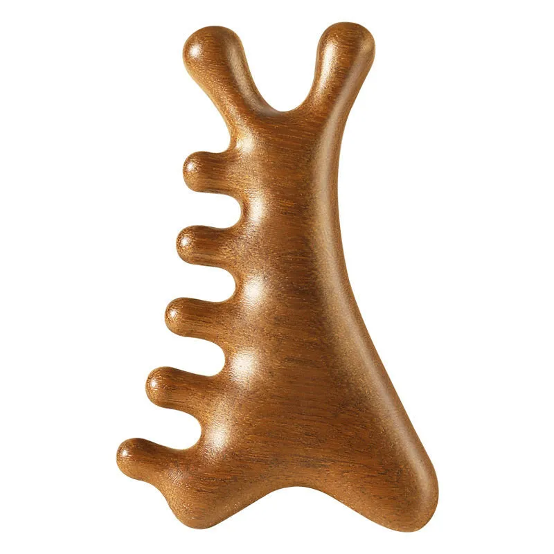 New Year Specials4-in-1 Wooden Scalp Massage Comb Gua Sha Tool