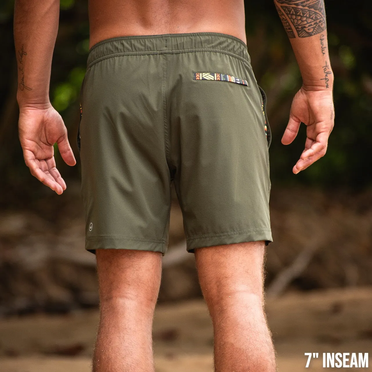 Nomad 3.0 Short (Hybrid) - Olive 5" & 7"