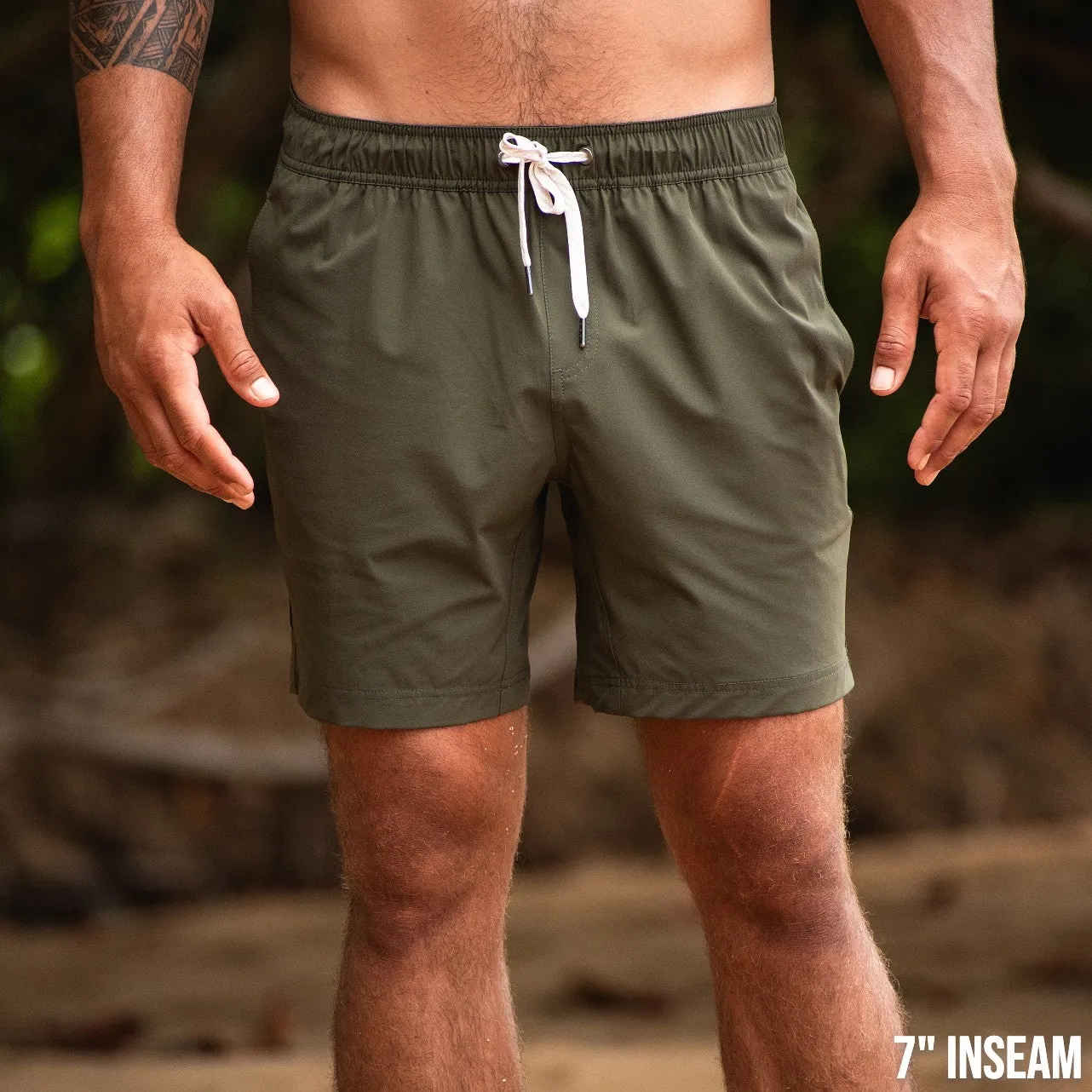 Nomad 3.0 Short (Hybrid) - Olive 5" & 7"