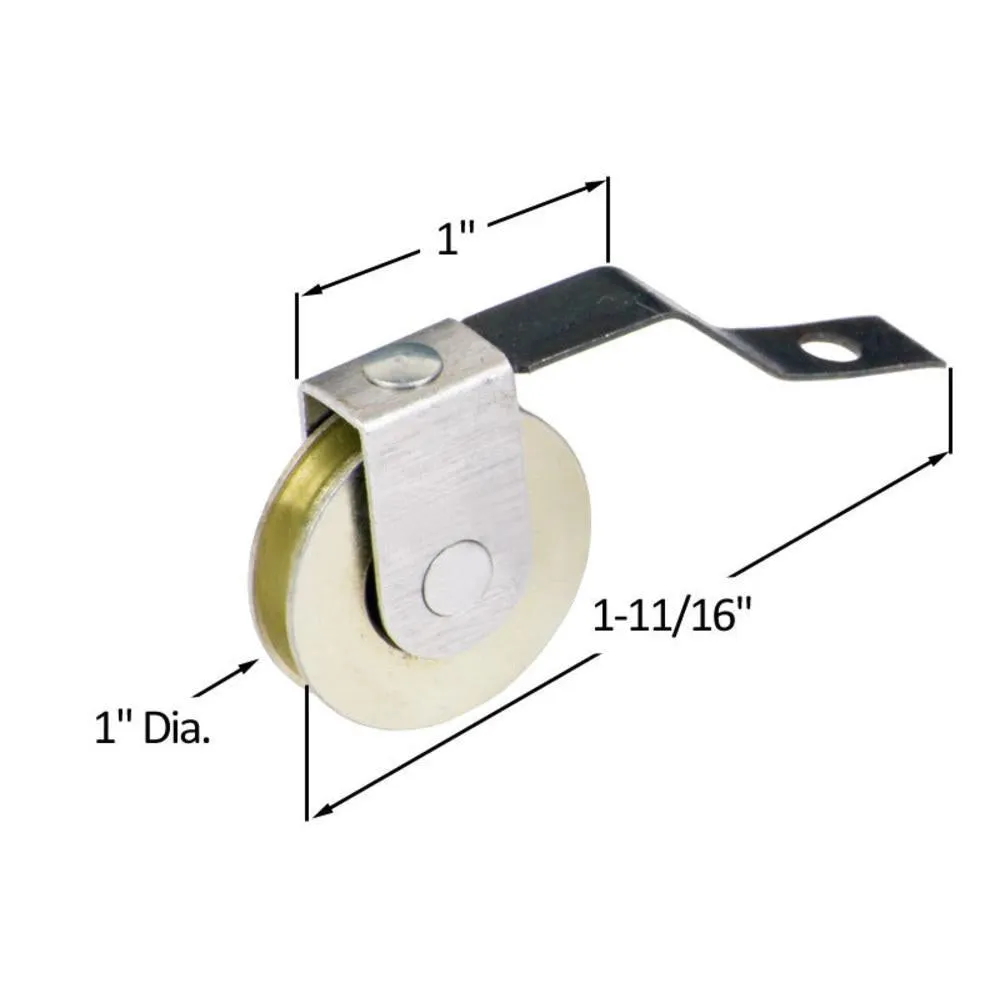 Patio Screen Door Spring Tension 1" Stainless Steel Ball-Bearing Roller