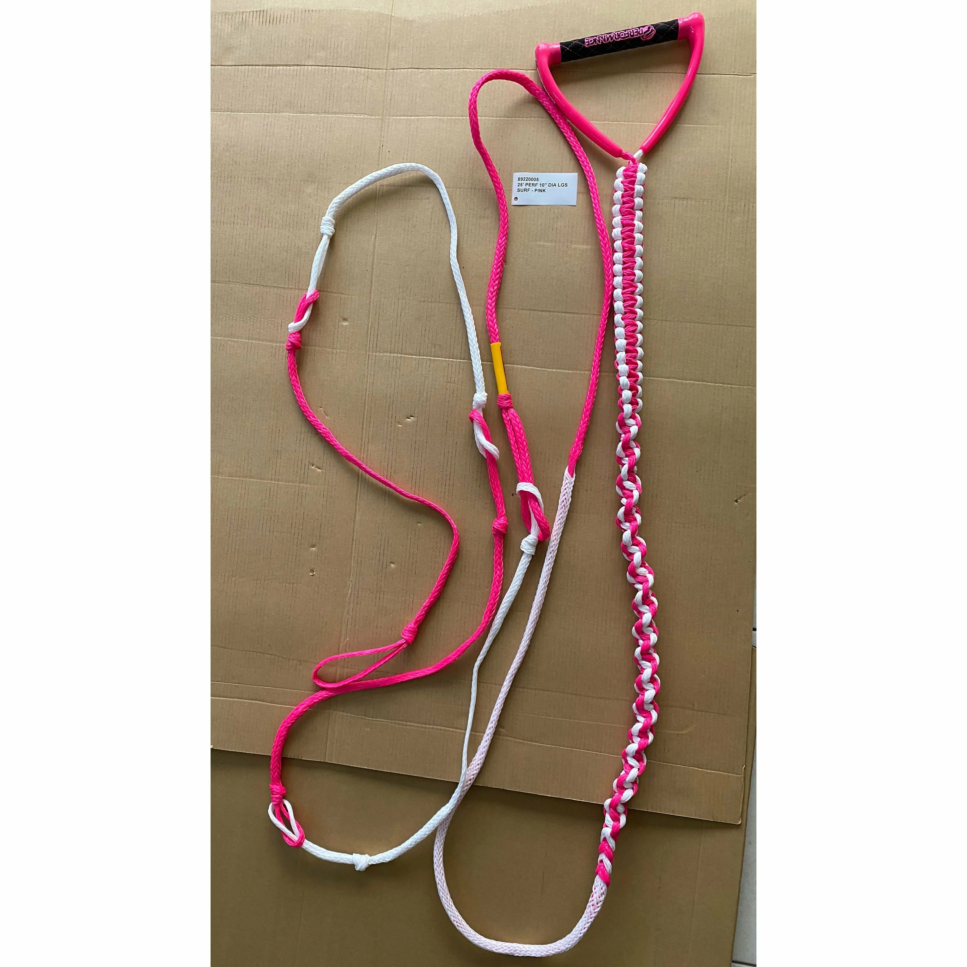 Performance Ski and Surf 25 Pro Surf Rope / Handle Combo - LG Pink/White