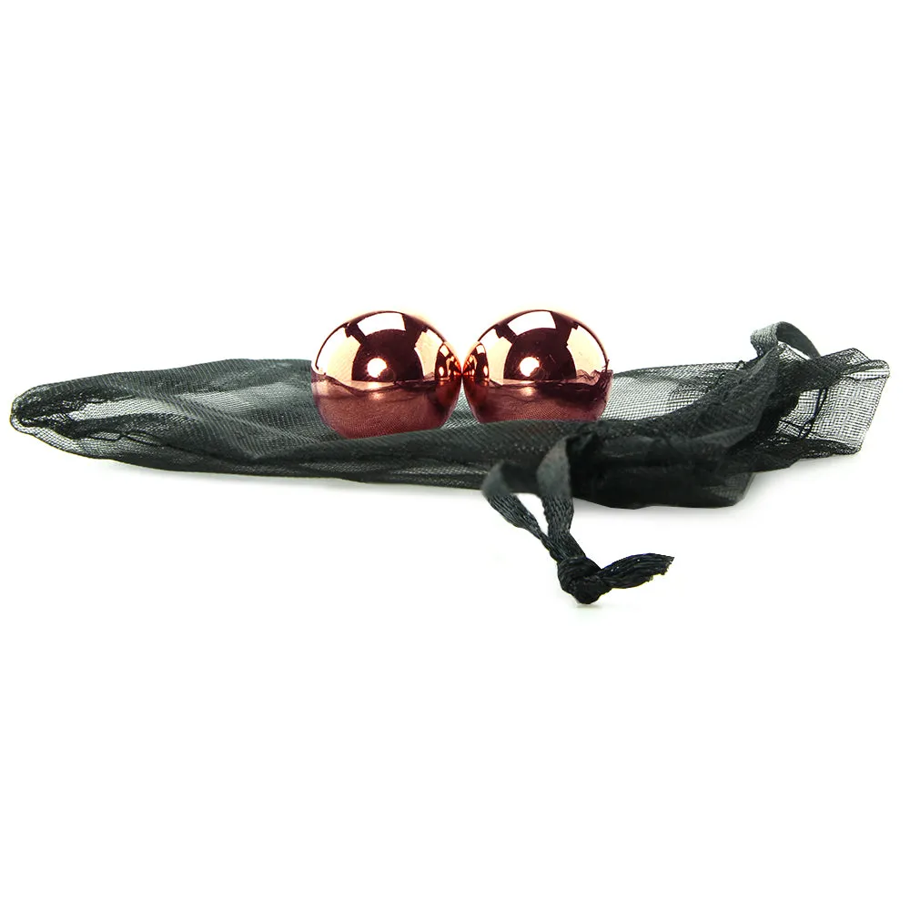 PinkCherry Weighted Kegel Balls in Rose Gold