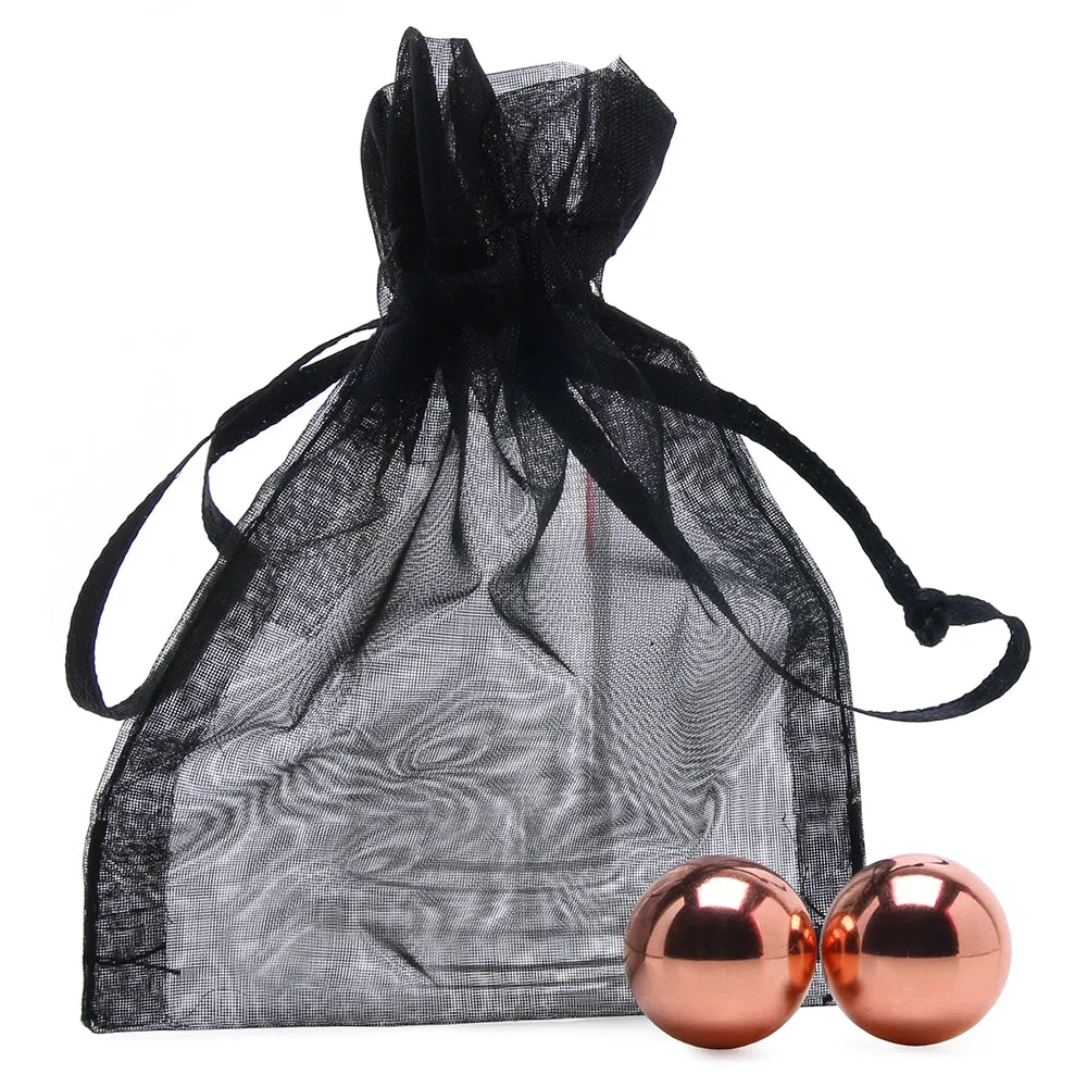 PinkCherry Weighted Kegel Balls in Rose Gold