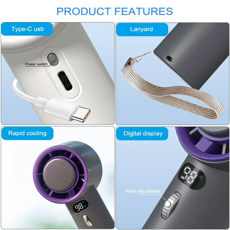 Portable Handheld Turbo Fan Cooling Refrigeration Semiconductor