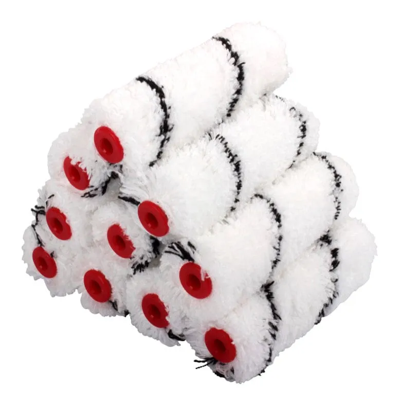 ProDec Advance 4" Medium Pile Microfibre Mini Rollers - 10 Pack
