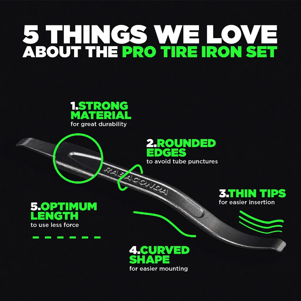 Rabaconda PRO Tire Iron Set