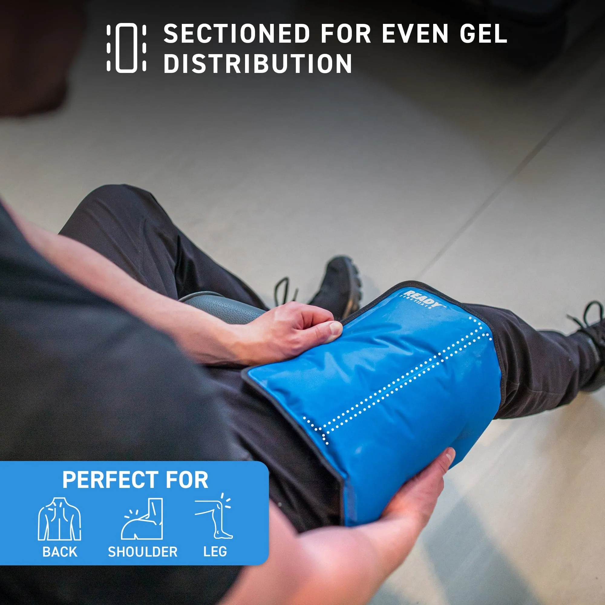 Ready First Aid Reusable Gel Cold & Hot Pack - 11" x 14.5", Pack of 2
